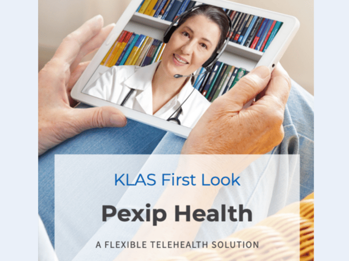 Pexip Health recognized by KLAS Research in First Look Report