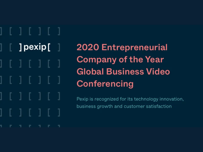 Pexip named Frost & Sullivan’s 2020 Global Entrepreneurial Company of the Year