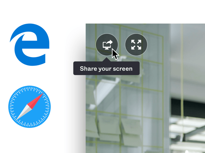 Share your screen from Microsoft Edge and Safari