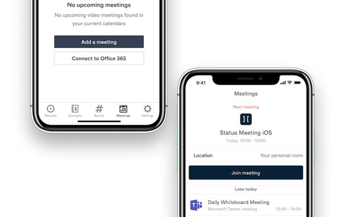 See meetings directly from your Office 365 account on iOS