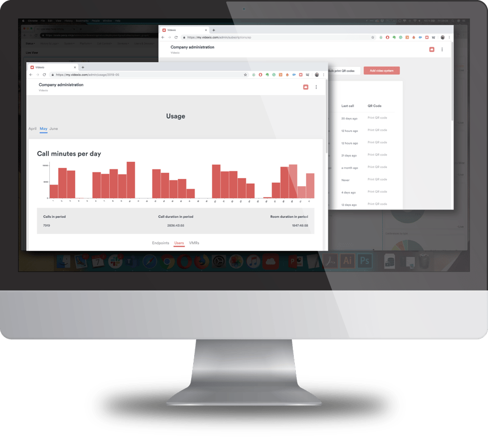pexip as a service management screen