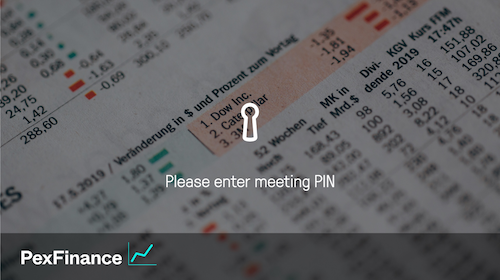 PexFinance join screen pin