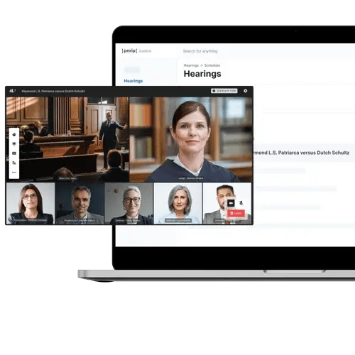 Secure Meetings for jusctice - UI - Product images