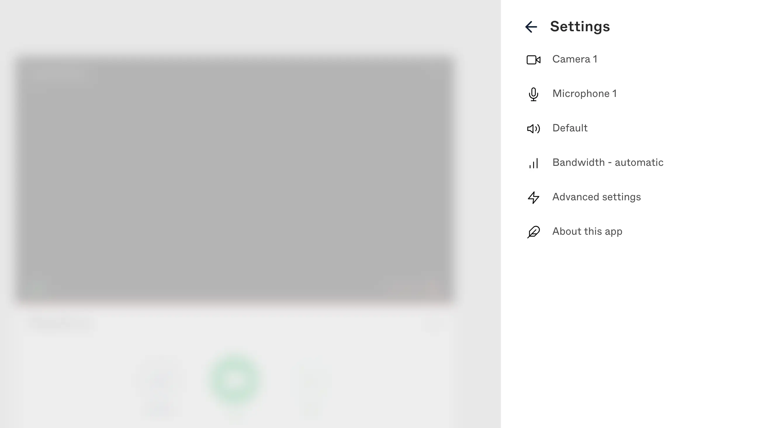 5. RocketChat Pexip - Video call settings