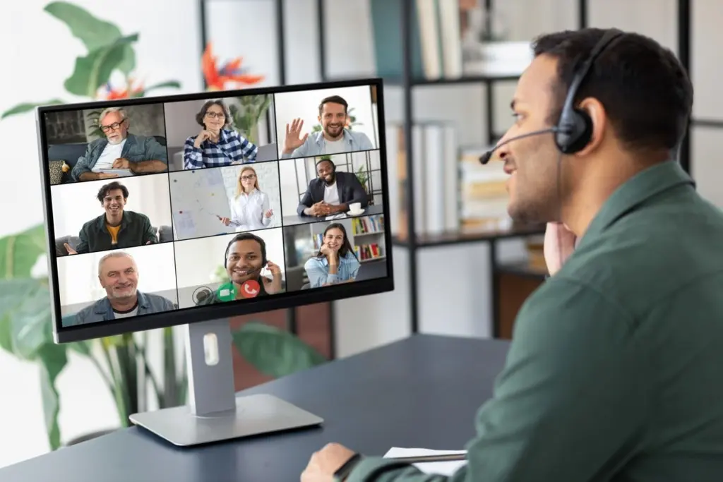 Vbrick - person on video call