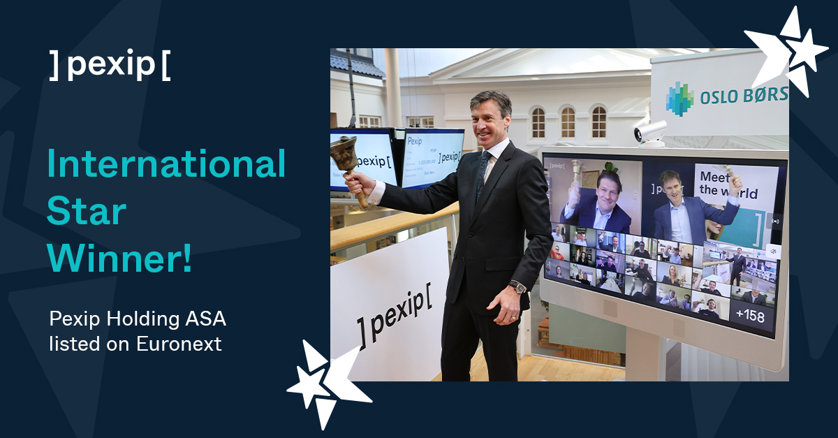 Pexip win International Star Award at European Small and Mid-Cap Awards