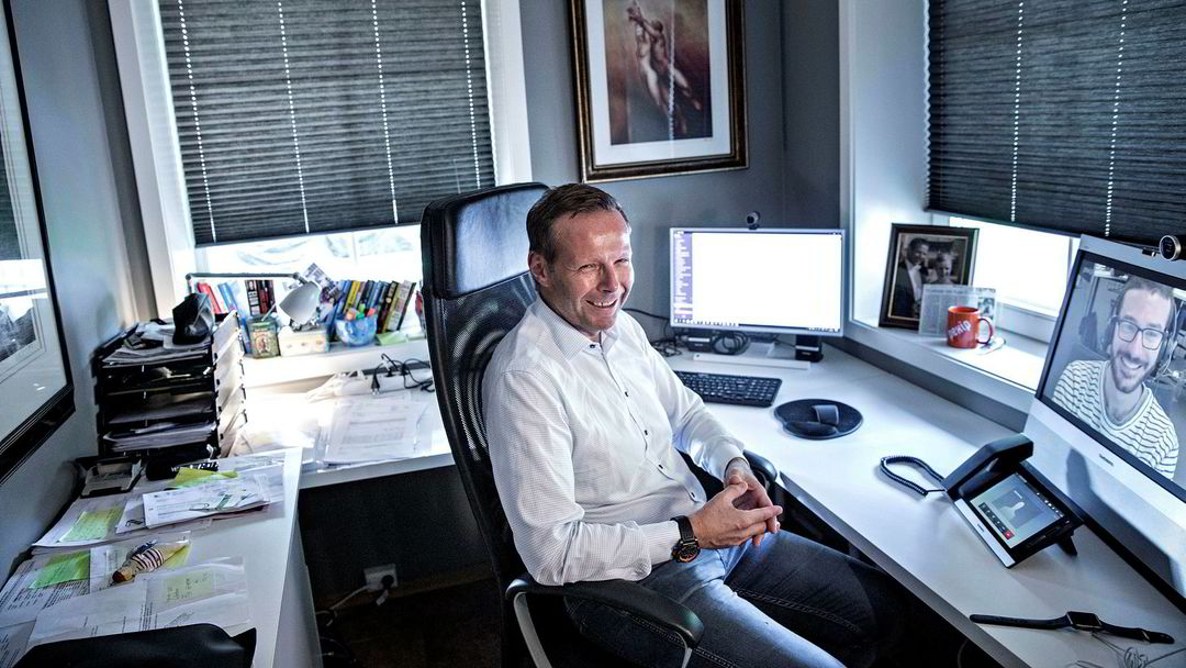 President Global Sales & Marketing at Pexip Åsmund Olav Fodstad in his home office in Norway